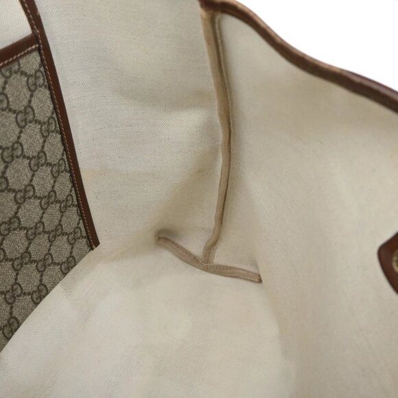 GUCCI Logo Sherry GG Pattern Shoulder Bag Supreme Leather Brown Italy 35YH759 - Picture 9 of 14